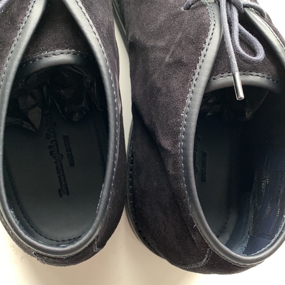 Ermenegildo Zegna Navy Suede Chukka Boot - Picture 10 of 16